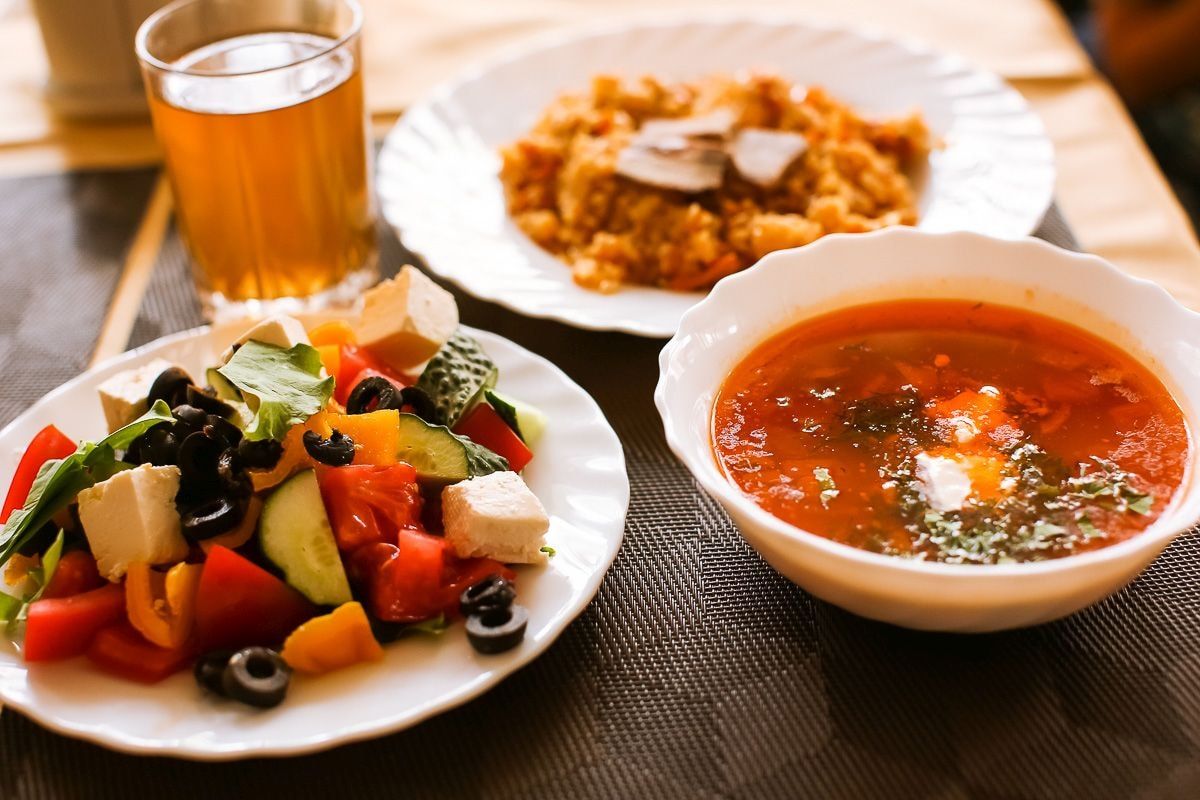 Блюдо в кафе отеля Сейт-Неби в Курортном в Феодосии, Крым